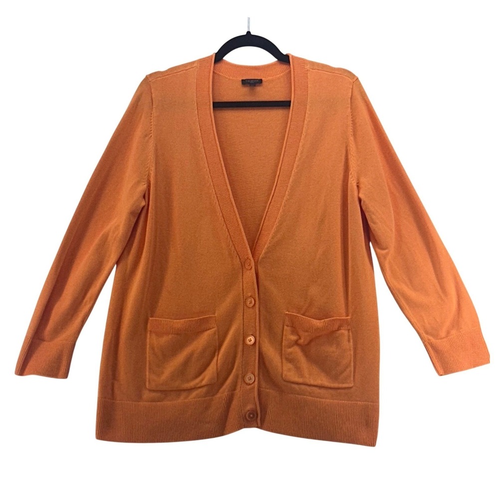 Talbots Cardigan Sweater Orange X